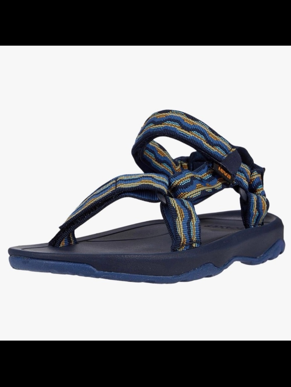 Teva sandal navy blue gold new in box size 6